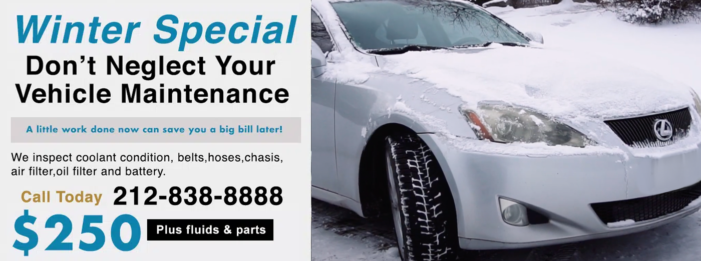 #1 dealer alternative for Lexus scheduled service, maintenance and repairs in NYC, Manhattan